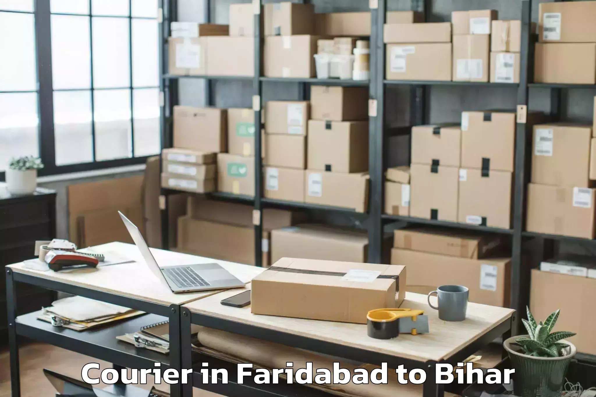 Easy Faridabad to Rafiganj Courier Booking